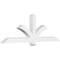 Ekena Millwork Redmond Architectural Grade PVC Gable Bracket, 72"W x 24"H x 4"D x 4"F, 8/12 Pitch GBP072X24X0404RED00 - alternate 1